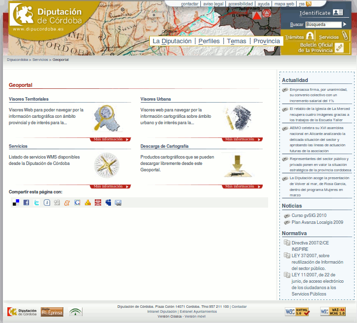 Home Page IDE Córdoba